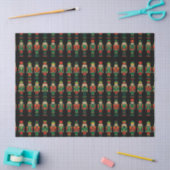 Kerst Notenkrakers op Zwart Tissuepapier (Craft)