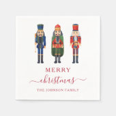 Kerst Notenkrakers Script Kerstmis Servet (Voorkant)