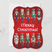 kerst-notenkrakersplatoon feestdagenkaart (Voorkant)