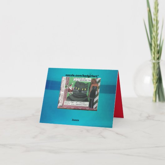 Kerst notitiekaart (Achterkant)