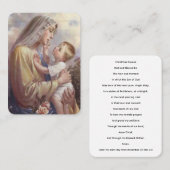 Kerst Novena Gebed Kaart Visitekaartje (Voorkant / Achterkant)