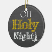 Kerst O Holy Night Chalkboard Ornament (Links)
