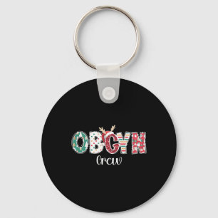 Kerst Obgyn Crew Verloskunde van het Gyn Group Tea Sleutelhanger
