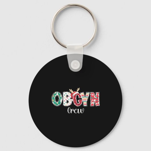 Kerst Obgyn Team Verloskunde Ob Gyn Groep Team Sleutelhanger (Voorkant)