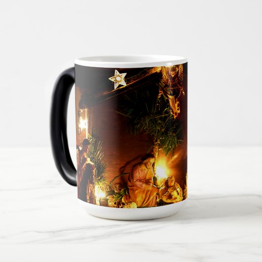 Kerst ochtend magie magische mok (Voorkant links)