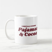 Kerst Ochtend Pyjama & Cacao Grappige Mok (Links)
