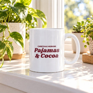 Kerst Ochtend Pyjama & Cacao Grappige Mok