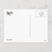 Kerst Octopus met strepen Feestdagenkaart (Achterkant)