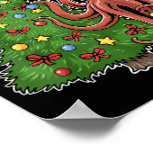 Kerst Octopus Poster (Hoek)