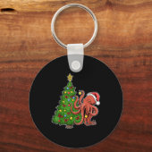 Kerst Octopus Sleutelhanger (Voorkant)