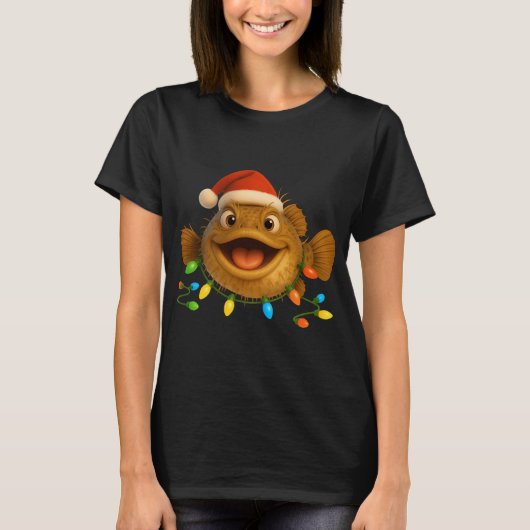 Kerst Oester Paddenvis T-shirt (Voorkant)