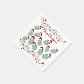 Kerst oester schelpen servet (Hoek)