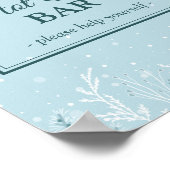 Kerst- of winterfeestdag, hete cacaobalk poster (Hoek)