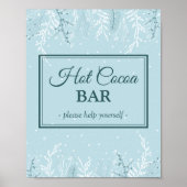 Kerst- of winterfeestdag, hete cacaobalk poster (Voorkant)