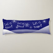 Kerst- of winterscène met tweeslachtige carrosseri lichaamskussen (Achterkant)