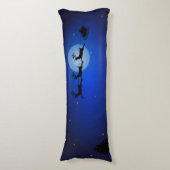 Kerst- of winterscène met tweeslachtige carrosseri lichaamskussen (Voorkant Verticaal)