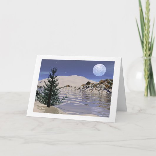 Kerst of Zonnewende Kaart - "Solstice Blessings" (Voorkant)