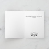 Kerst Oh Deer Wat een jaar kerstmonogram Feestdagen Kaart (Binnen)