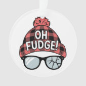 Kerst Oh Fudge Kerstvakantie Grappige Vakantie Ornament (voorkant)