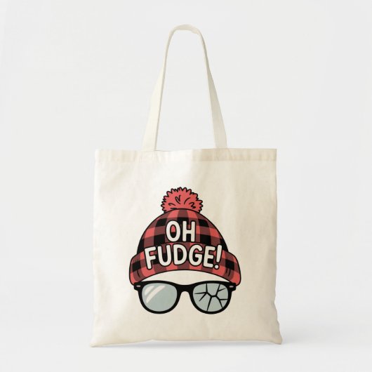 Kerst Oh Fudge Kerstvakantie Grappige Vakantie Tote Bag (Voorkant)