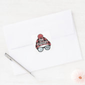 Kerst Oh Fudge Kerstvakantie Grappige Vakantie Vierkante Sticker (Envelop)