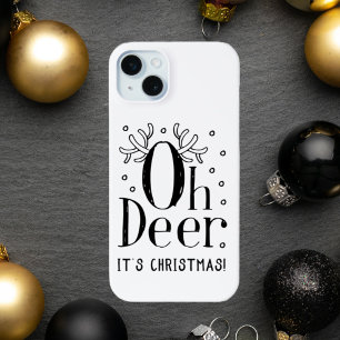 Kerst Oh herten iPhone 15 plus hoesje