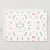 Kerst Oh wat een leuke eerste verjaardagsfoto Kaart (Achterkant)