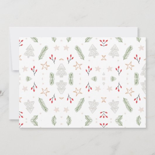 Kerst Oh wat een leuke eerste verjaardagsfoto Kaart (Achterkant)