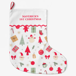 Kerst Oh wat leuk eerste kerst Grote Kerstsok