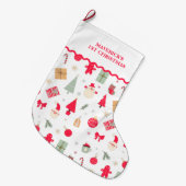 Kerst Oh wat leuk eerste kerst Grote Kerstsok (Voorkant (Hangend))