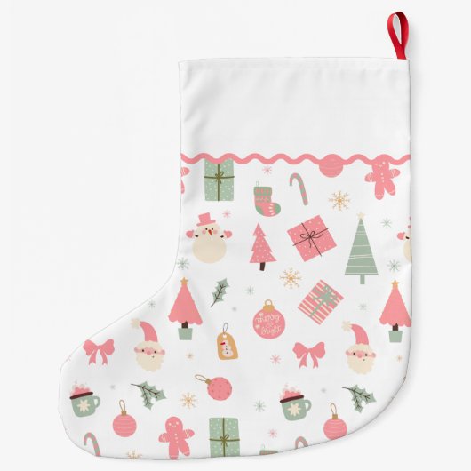 Kerst Oh wat leuk eerste kerst Grote Kerstsok (Achterkant)