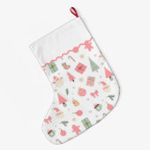 Kerst Oh wat leuk eerste kerst Grote Kerstsok (Achterkant (Hangend))