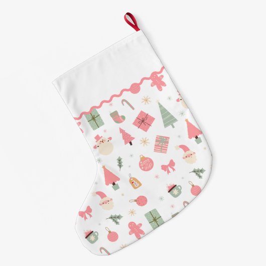 Kerst Oh wat leuk eerste kerst Grote Kerstsok (Achterkant (Hangend))