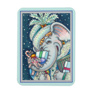 KERST OLIFANT, KRONKELIG VAN GESCHENKEN & GOEDE JU MAGNEET