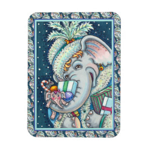 KERST OLIFANT, KRONKELIG VAN GESCHENKEN & GOEDE JU MAGNEET