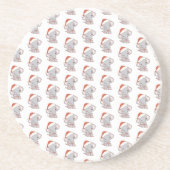 Kerst Olifant Onderzetters (Voorkant)