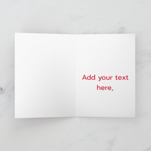 Kerst-Ollie Feestdagen Kaart (Binnen)