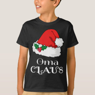 Kerst Oma Claus Matching Pyjama Santa Hat X-ma T-shirt