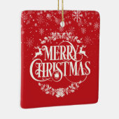 Kerst Oma, tante definitie Script Vakantie Keramisch Ornament (Rechts)