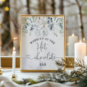 Kerst omhoog bij de Hot Chocolate bar Poster