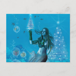 Kerst onder het Zee (Briefkaart) Feestdagenkaart