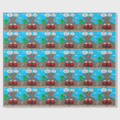 Kerst onderwater cadeaupapier (Vlak)