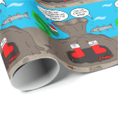 Kerst onderwater cadeaupapier (Rol Hoek)