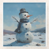 Kerst onderzetter, leuk, cool en trendy glazen onderzetter (Voorkant)