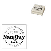 Kerst Ondeugend Lijst Grappig Rubberstempel (Gestempeld)