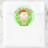 Kerst Ondeugend Santa Gift Stickers (Tas)