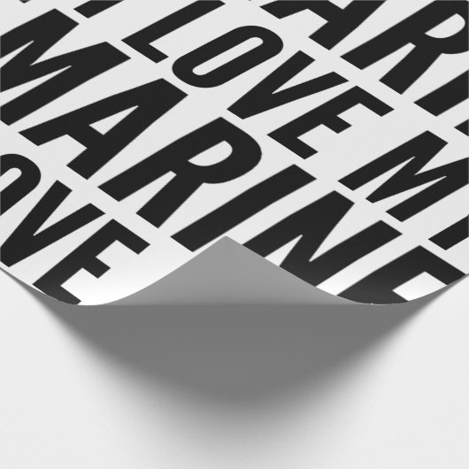 Kerst-ondeugende liefde voor mijn zee cadeaupapier (Hoek)