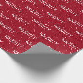 Kerst ONDEUGENDE Tekst met Sneeuwvlokken Cadeaupapier (Hoek)