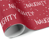 Kerst ONDEUGENDE Tekst met Sneeuwvlokken Cadeaupapier (Rol Hoek)