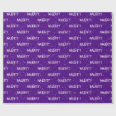 Kerst ONDEUGENDE Tekst met Sneeuwvlokken Cadeaupapier (Vlak)